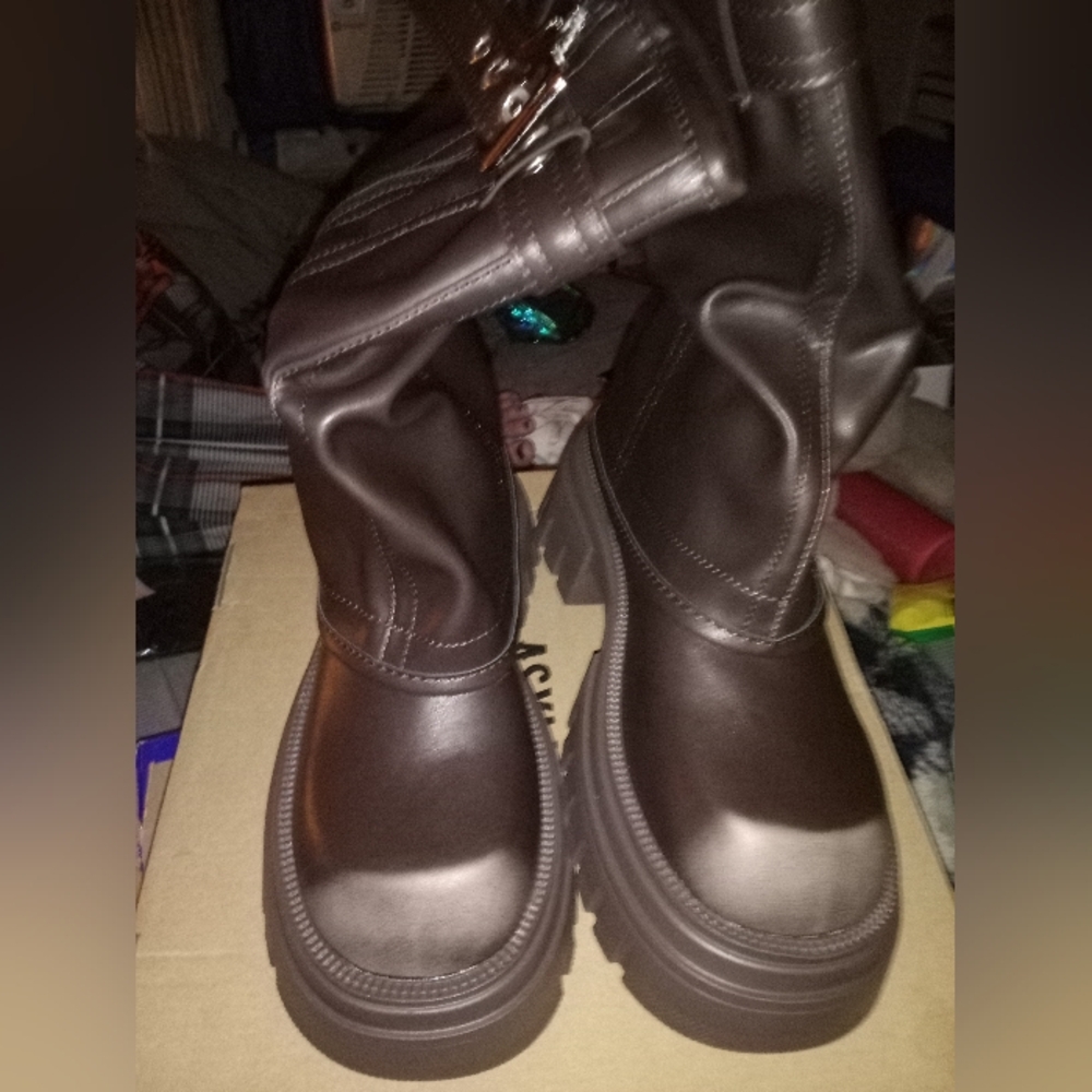 🥾🥾 ASYLLUM GOTH BROWN BOOTS 🥾🥾 SIZE 7.5 NEW